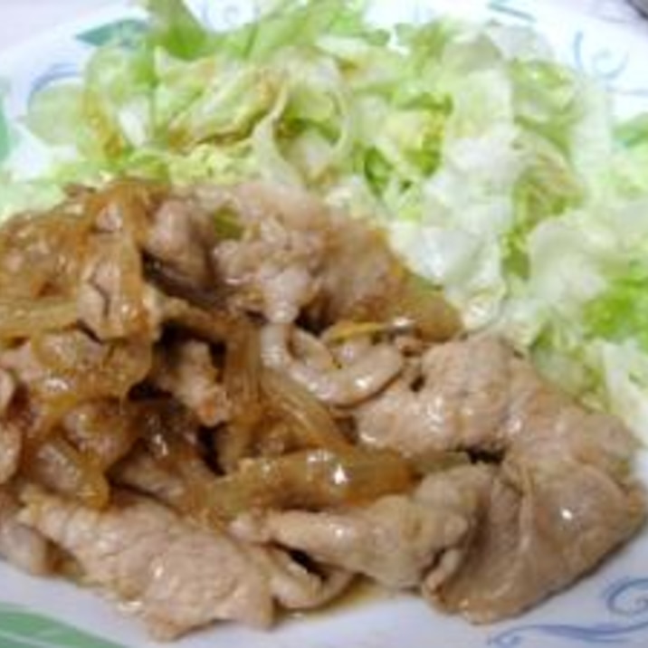 給食の味の生姜焼き